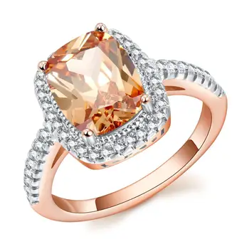 Amazon supplier Wholesale fashion charm rose gold lots rhinestone with large funny engagement rings