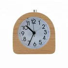 Quartz Clock Quartz Bedside Table Silent Sweep Movement Wooden Quartz Alarm Clock With Backlight