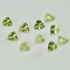 Peridot High Quality Genuine Natural Peridot Various Sizes Loose Gemstone 3*3mm Trillion Cut