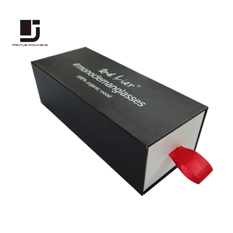 luxury custom logo drawer cardboard paper box sunglasses