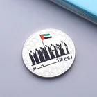 Days Uae Coin Custom Made Hard Enamel Colors Silk Printing UAE National Days Gifts Souvenir Iron Coins