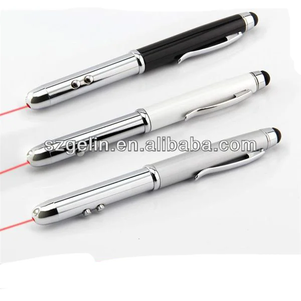 Pour stylet tactile 4 en 1Laser stylo bille pointeur de faisceau lumineux-Lazer 