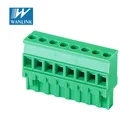 Terminal Blocks WANLINK 2EDGVC-5.0/5.08 Green Connector Vertical Type Pluggable Terminal Blocks