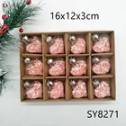 Hanging Ornament Glass Ornament Hot Sell Mini Clear Glass Heart Hanging Ornament