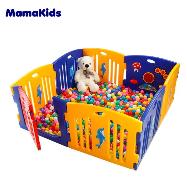 Mamakids Baby Playpen Kids 8 Panel Safety Play Center Yard Home Indoor Outdoor 