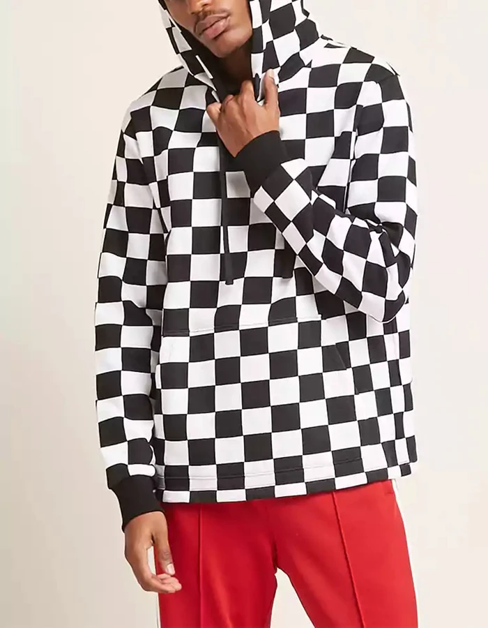 checkerd hoodie