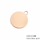 Charms Personalized Stamped Round Brand Logo Customized Metal Hang Charms Pendant Jewelry Tags