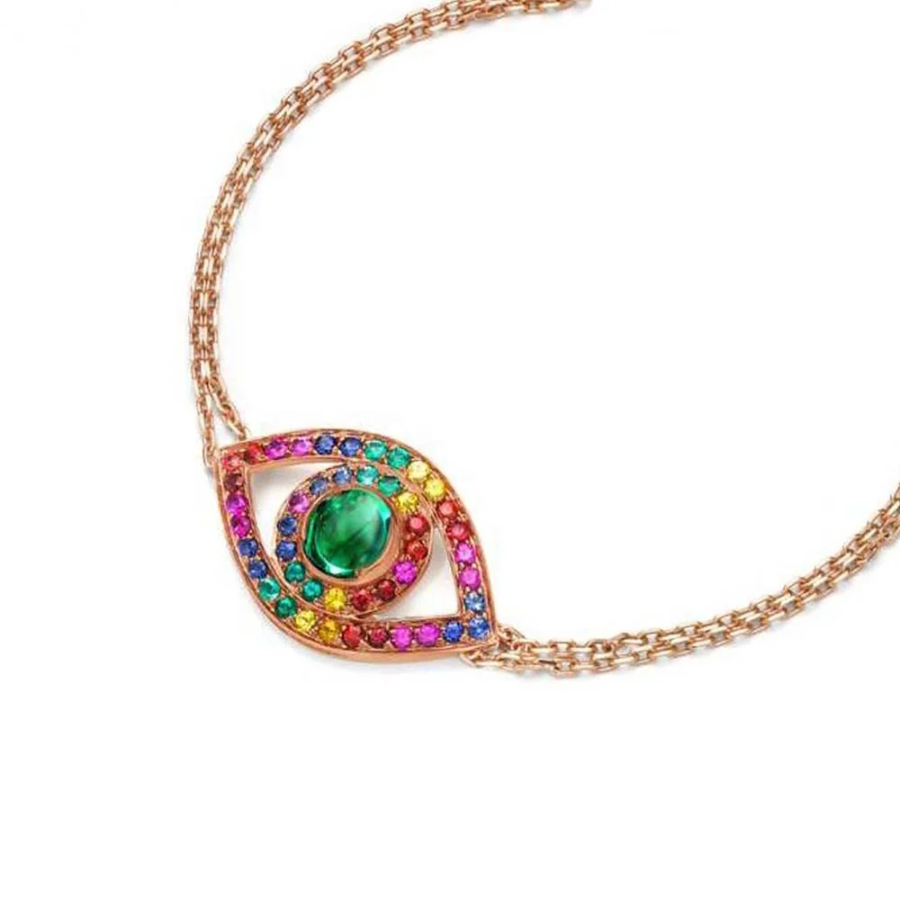 Lozrunve Fashion 925 Silver Big Rainbow 