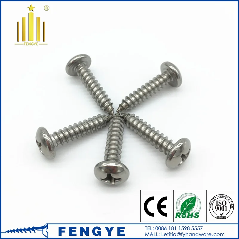 Stainless Steel Phillips Cross Pan Head Self Tapping Screw