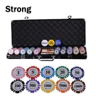 Poker Chip Set 24pcs Custom Logo Plastic Gambling Clay Poker Chip Set