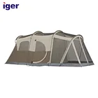 Family Cheap Fabric 2 Room 6 Person Aldi Family Camping Screened Tent For Sale