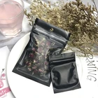 Packaging Carton Packing Foil Bags Packing Custom Printed Matt Finished Mylar Aluminum Foil Bag Clear Plastic Zip Lock Packaging Bags With Logo Printing