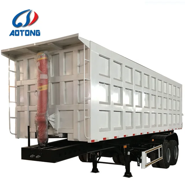Heavy load sand transport 2 axle tipper/dump/tipping truck trailer manufacture for sale