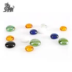 Gem Shape High Quality Various Colors Glass Gem Stone With Round Shape