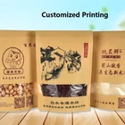 Kraft Bag Paper Bag Bag Best Selling Ziplock Stand Up Kraft Paper Bag With Window For Food