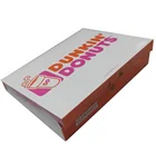 Box Square Donut Box Food Grade Cardboard Dozen Donuts Work Home Box With Custom Logo