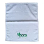 Solid Plain Towel Cotton White Solid Color Plain Custom Embroidery Logo Gym Hand Face Towel