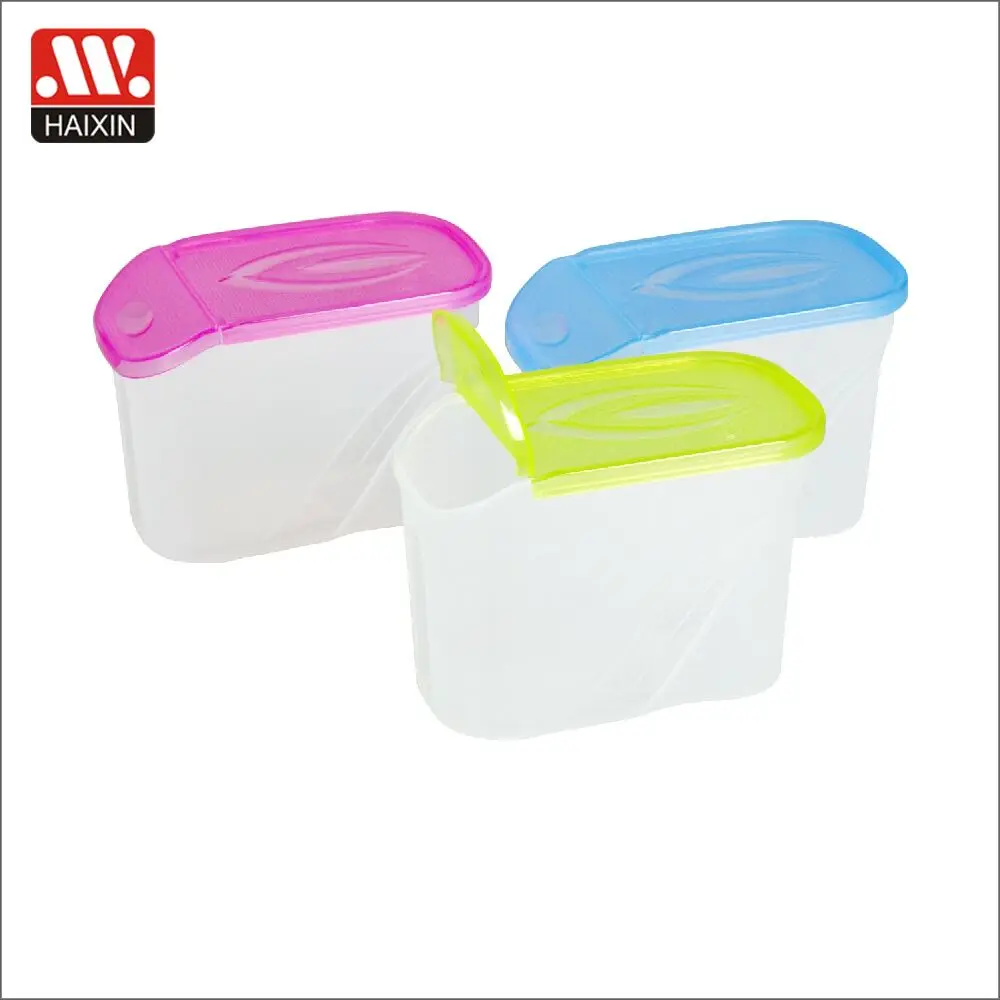 kitchen colorful plastic airtight sealed canister jar set for coffee tea mini size