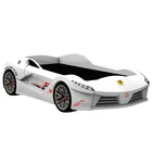 Kids Sets Set Bed Kids Hot Selling Kids Cartoon Furniture Bedroom Sets ABS Plastic Car Bed With LED Lights Music Player