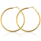 Gold Plated Earrings Earrings Wholesale Fashion Stainless Steel Cheap 18k Gold Plated Hoop Earrings Women 2018
