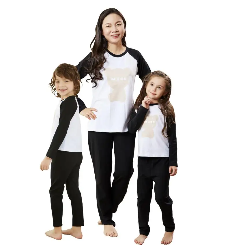 family matching clothing adult and child clothing suit set