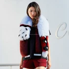 Garment Skin Garment Fur Scarf Finland Import China Direct Factory Wholesale Luxury Garment Decorated Shawl Genuine Whole Skin Fox Fur Scarf Collar With A Tail