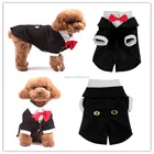 Wedding Coat Wholesale Warm Soft High Quality Pet Black Gentleman Dog RECOVERY Wedding Suit Cat Boy Party Coat