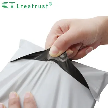 custom printed logo design tearproof white poly mailers envelope express courier bags ecommerce packaging mailling bag