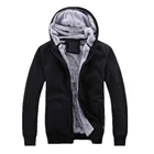 Hoodies 2019 Thick Fleece Winter Hoodies For Men Solid Color Winter Clothes