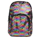 High School Custom Shiny Sequin Magic High School Backpack Women With Logo