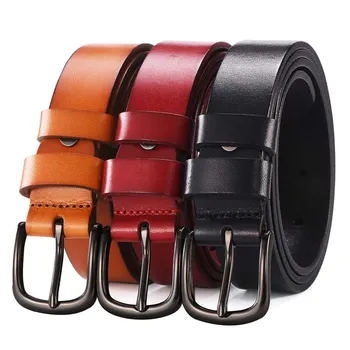 Fashion Good Quality Full Grain Leather Belt Vegetable Tan Leather Belt For Men