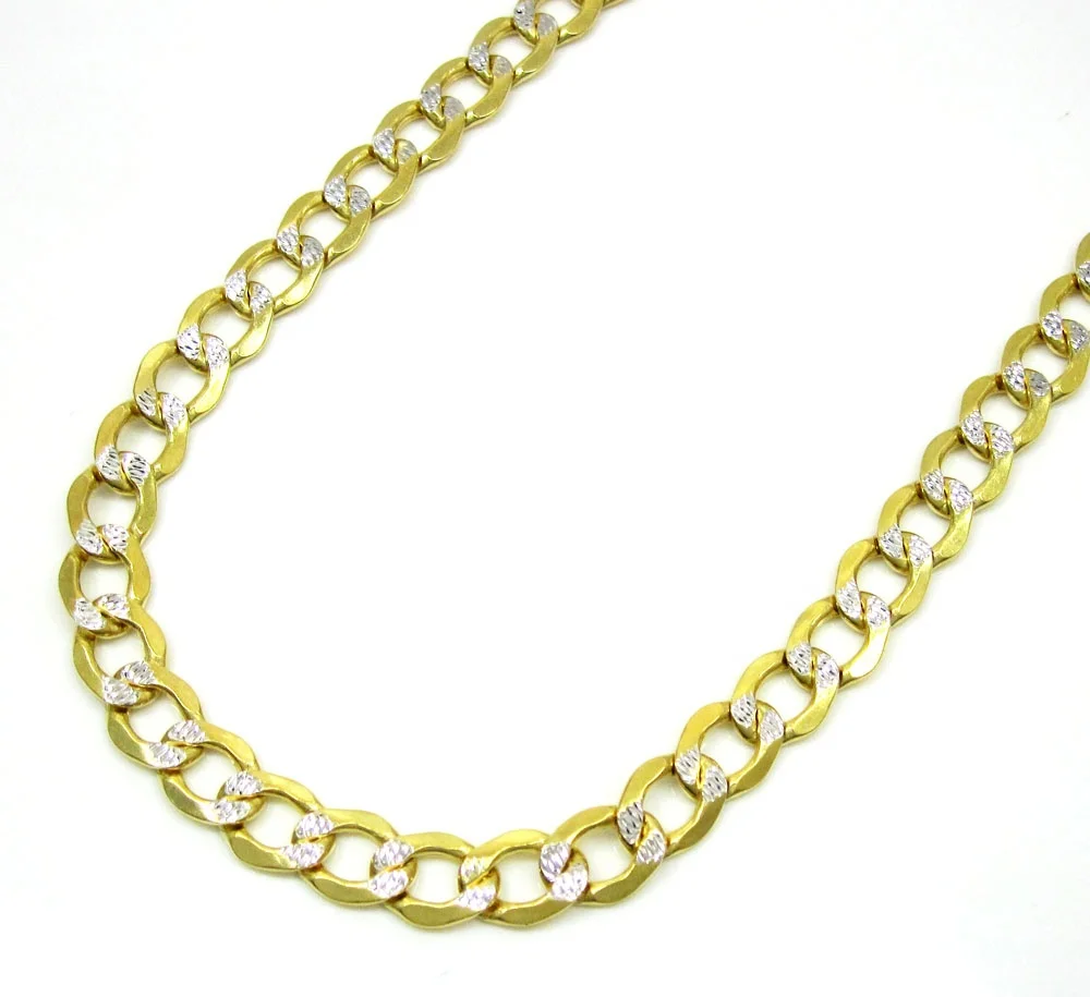 10k Yellow Gold Hollow Diamond Cut 