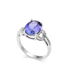 Ring Natural Tanzanite New Model Wedding Ring Value Natural Tanzanite 925 Silver Jewelry