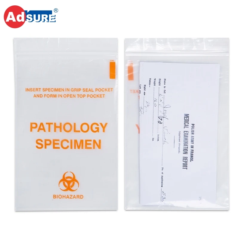 Biohazard Zip-lock Bags/medical 