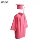 Uniform Kids School Graduation Gown Designs New Design Custom Uniform Pink Degree Graduation Gowns For Kids