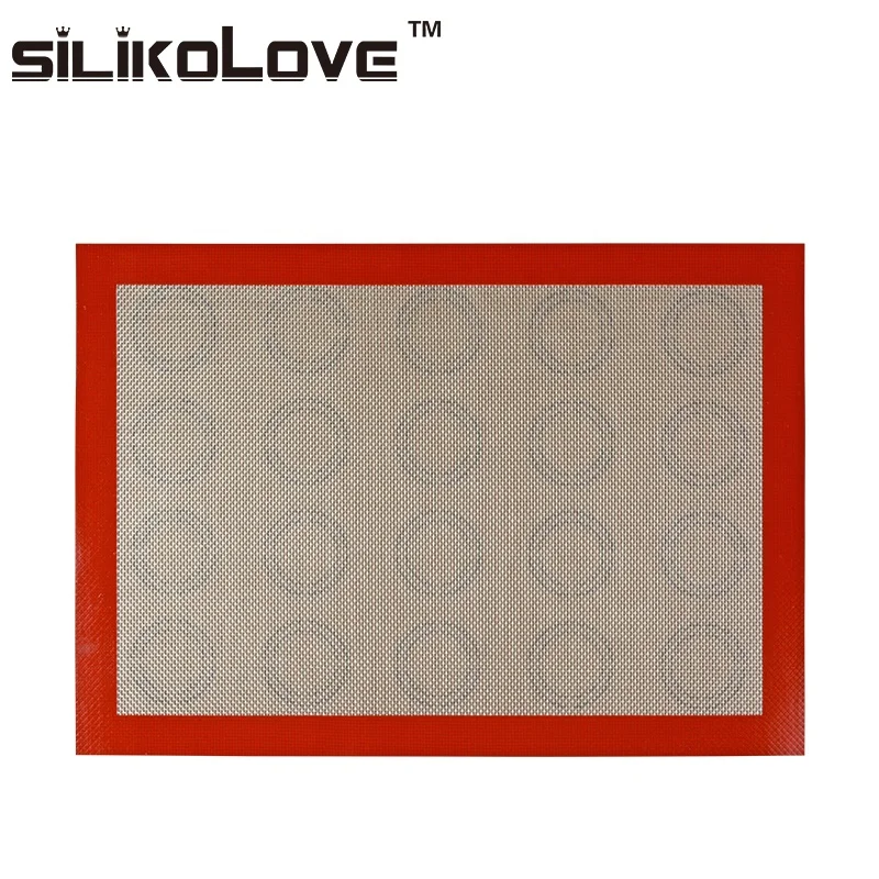 Non-Stick 20 Circles Measurements Silicone Baking Mat Cookie Sheets Pastry Silicone Fiberglass Mat For Baking