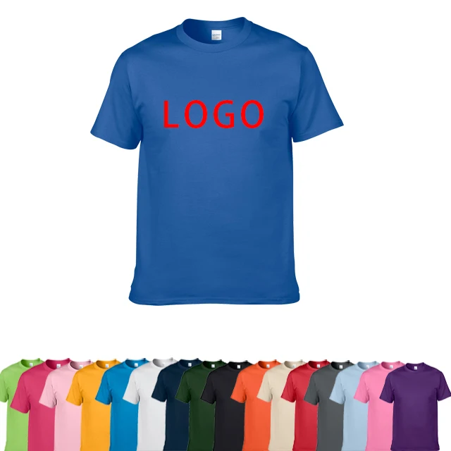 100%  Cotton High Quality Custom Printing Brand logo T Shirt Sublimation Short Sleeve T-Shirts