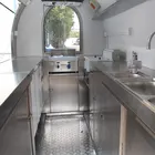 JX-FR300W Off road travel camping trailer fast food truck mobile kitchen van trailer
