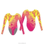 Sublimation Printing Custom Design Your Own Long Sleeve Breathable Gym Suit Leotard