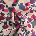 Silk Floral 100% Silk Material And Woven Technics Silk Cdc Floral Printed And Sand Washed Fabric For Clothes