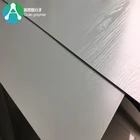 Wood Plastic 1.4mm Wood Grain Hard Plastic White Pvc Rigid Sheet For Decoration
