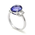 Ring Value Ring Natural Gemstone Tanzanite Finger Ring Value 925 Silver Jewelry