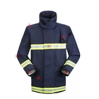 Clothing Navy Blue Firefighting Resistant Clothing Suit For Firefighters