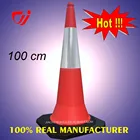 Pe Traffic Cone 1 Meter PE Reflective Plastic Traffic Cones For Sale