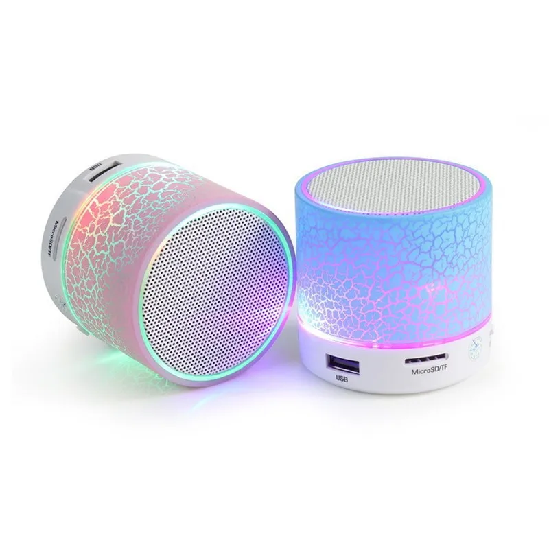 NEW Mini Wireless Speaker USB LED Light Wireless Portable Music Box Subwoofer 