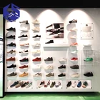 Display Sports Shop Display Shoe Fashion Shoe Shop Furniture Display Design Wooden Sports Shoes Display Stand