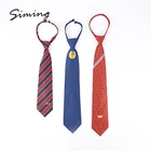 Tie Clip Quality Ties Promotional Lady Microfiber Wholesale Custom Oem Zipper Tie With Antiriot Clip