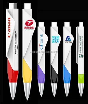 wholesale square shaped clip ball pen for printed names