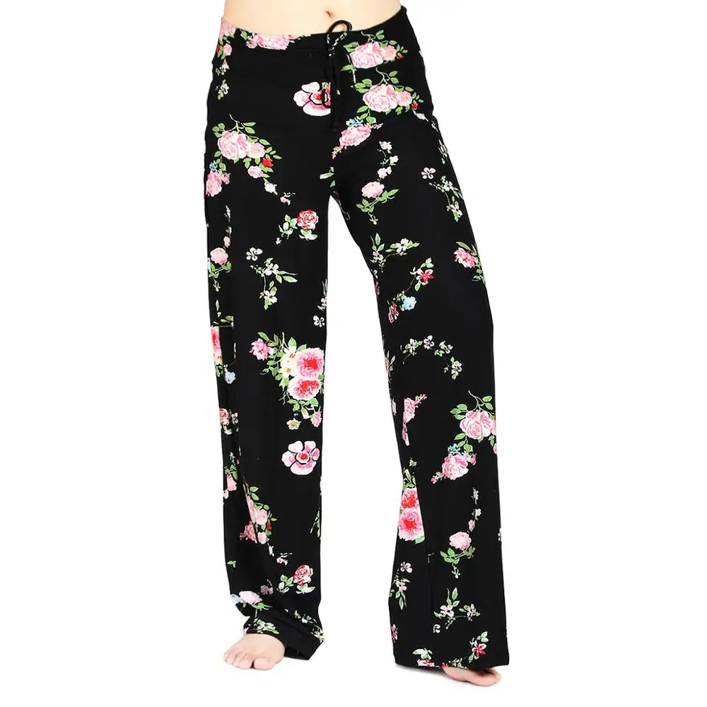 Wholesale Leggings Bulk Soft Cotton Pajama Pants Sleep Pants Pajama Trousers For Women Quick Dry Daily Loose Wide Leg Pants