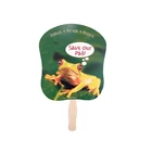 Cheap Fan Promotion Paper Fan Cheap Personalized Full Color Cartoon Printing Paper Hand Held Fan For Promotion